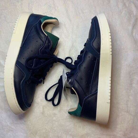 ADIDAS SUPERCOURT SHOESCOLLEGIATE NAVY / GREEN MEN’S SIZE 7 - Picture 10 of 14